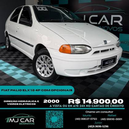 FIAT PALIO 1.0 MPI ELX 500 ANOS 16V GASOLINA 4P MANUAL FIAT PALIO 1.0 MPI ELX 500 ANOS 16V GASOLINA 4P MANUAL